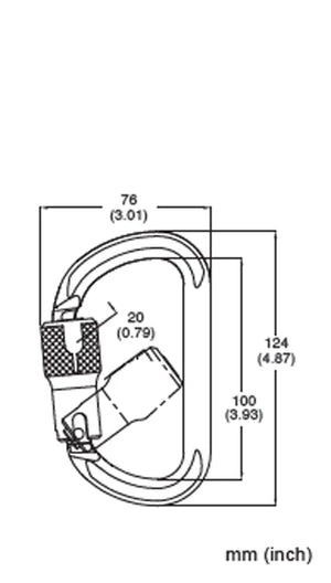 354-2A Aluminum Twist-Lock Carabiner