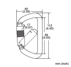 354-4SS Stainless Steel Twist-Lock Carabiner