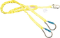 Dual 1-3/16" Tubular Web Shock Absorbing Lanyard